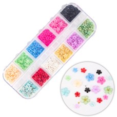 Molly Nails Acrylic Flower Decorations Цветя в различни цветове 300 броя